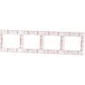Рамка 4-местная горизонтальная IEK РГ-4-КБ КВАРТА белый - EMK40-K01-DM